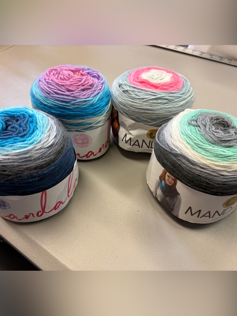 New Lion Brand Mandala Yarn- set of 4 cakes - Multicolor